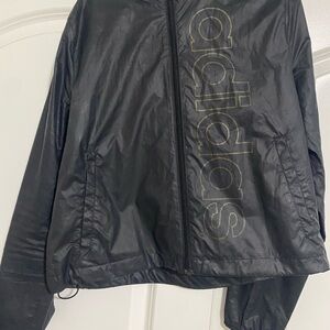 Adidas Black Windbreaker Jacket